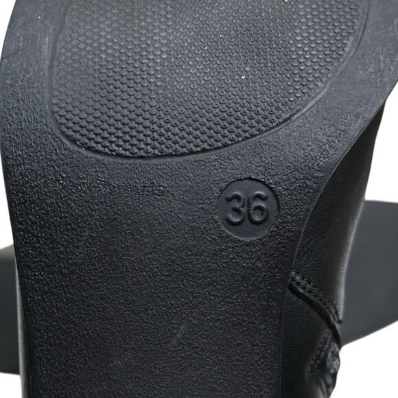 Rieker Sleek Black Leather Booties - Picture 9 of 10